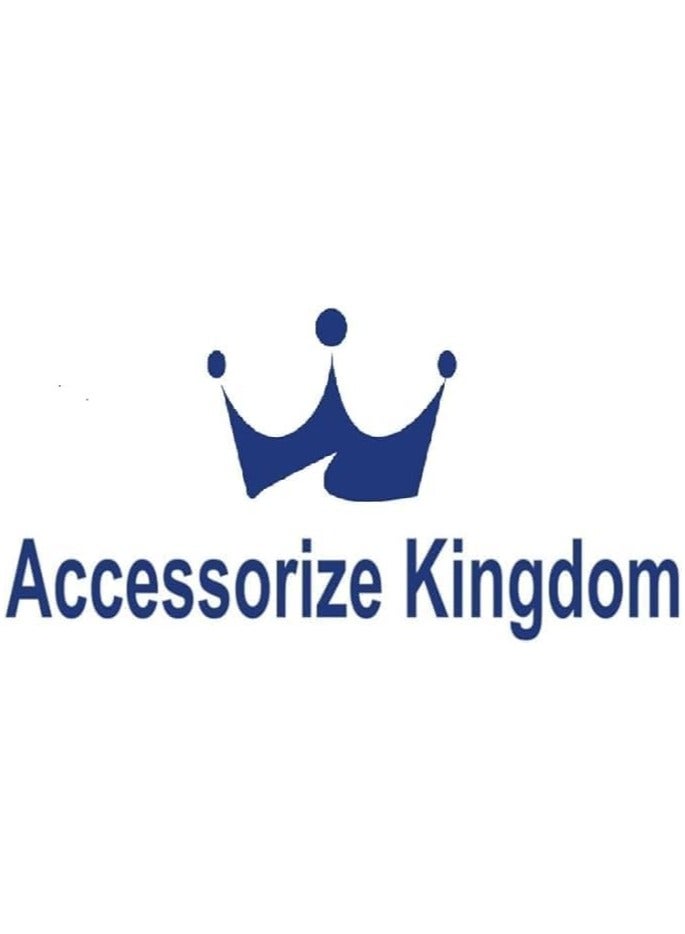 مملكة الإكسسوارات بلوزة ساري جاهزة من أكسسورايز كينجدوم برقبة دائرية وأكمام على شكل كوع من القطن والليكرا قابلة للتمدد للنساء أنيقة - Image 3