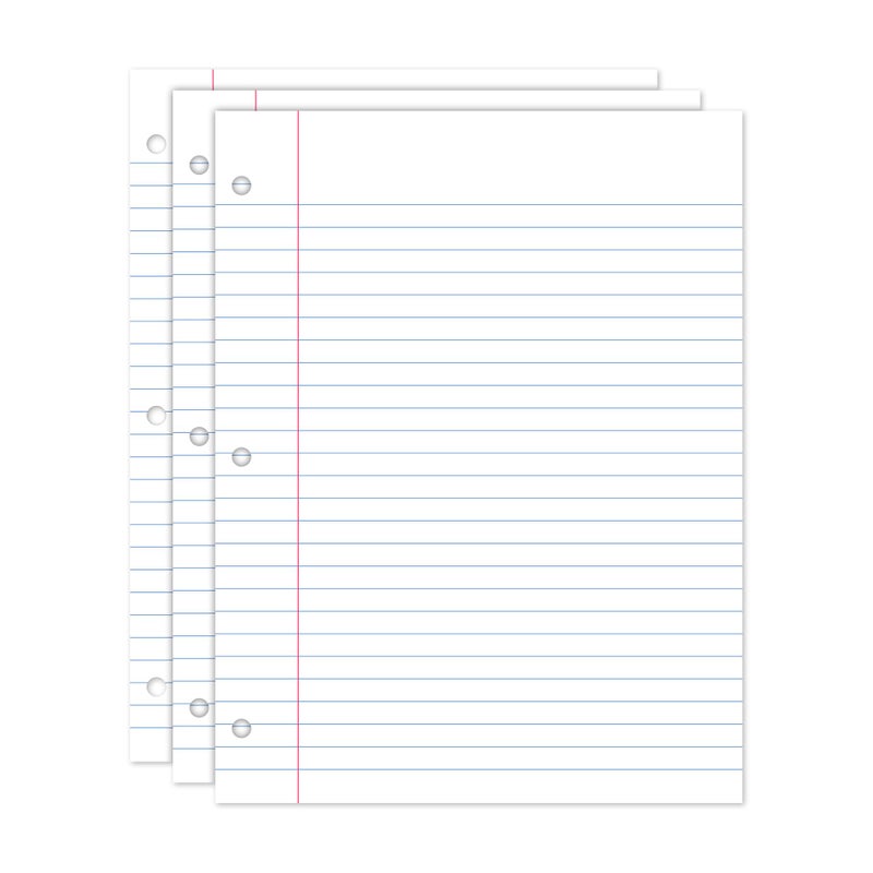iScholar Wide Ruled Filler Paper, White, 10.5 x 8-Inches, 150 Sheets per Pack (81150) - Image 2