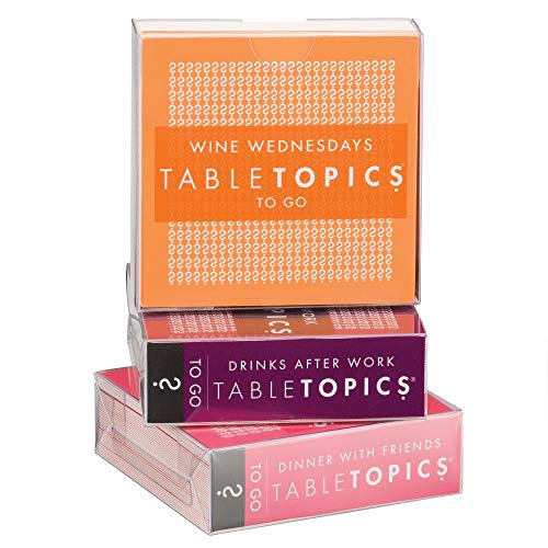 TableTopics Friends Conversation Pack Card Game - 120 Fun Conversation Starter Cards for Adult Parties, Friends’ Game Nights, or Girls’ Nights, Getting to Know You Questions, Boxed Set of 3 Topics - Image 4