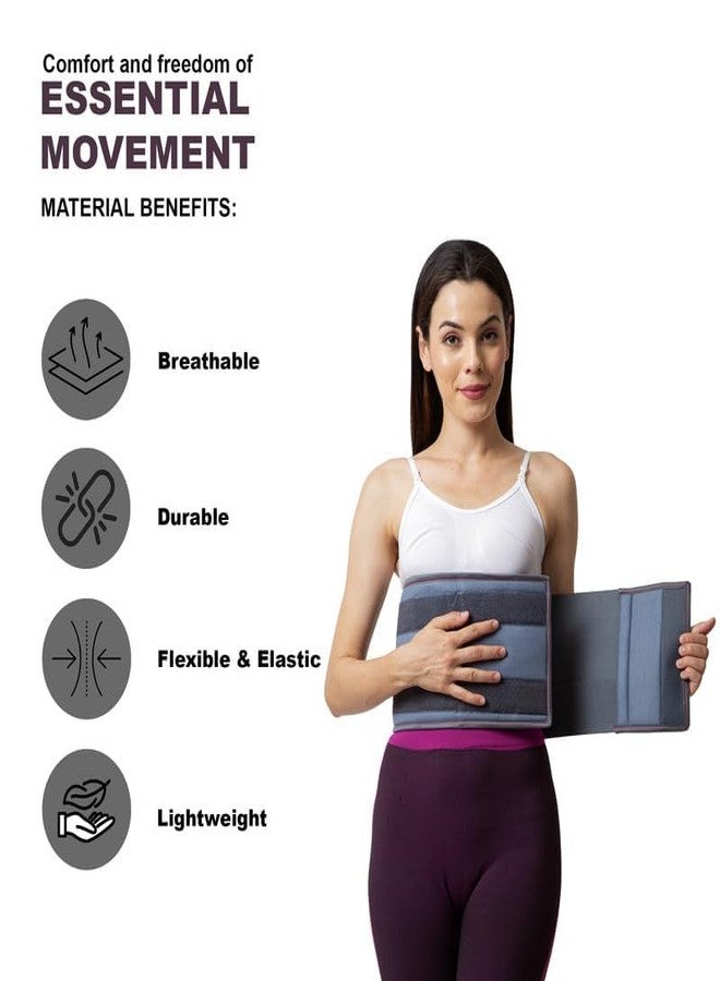 Dr Helix Abdominal Belt - Adjustable Support for Post-Surgery, Hernia, & Abdominal Pain Relief - Comfortable, Breathable, & Lightweight - Ideal for Daily Use, Recovery & Support - (Size - XL) - Image 4