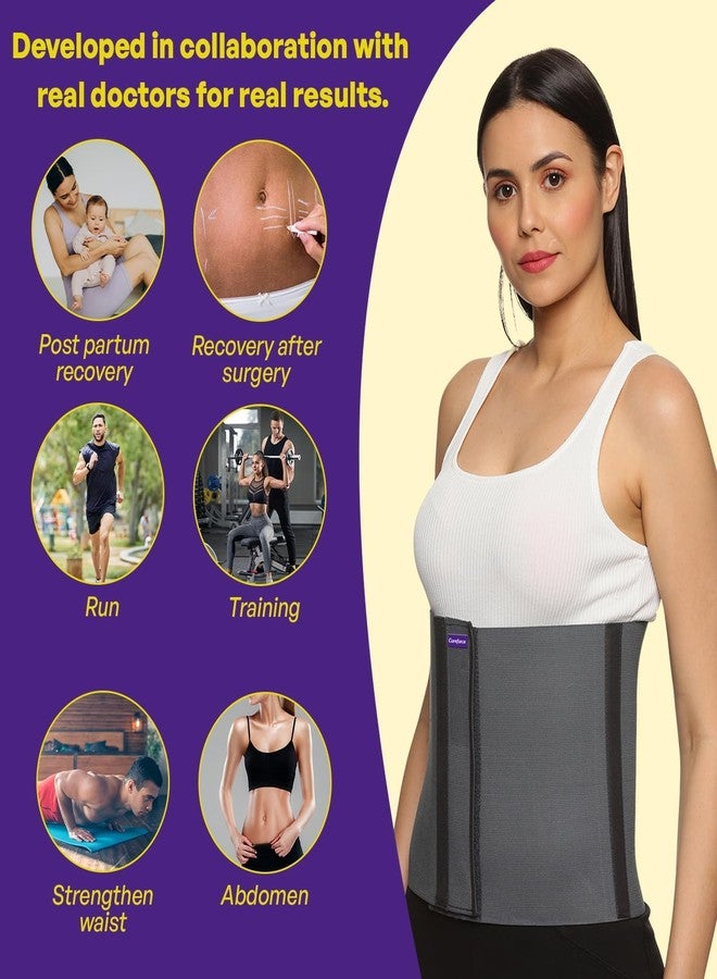Dr Helix Abdominal Belt - Adjustable Support for Post-Surgery, Hernia, & Abdominal Pain Relief - Comfortable, Breathable, & Lightweight - Ideal for Daily Use, Recovery & Support - (Size - XL) - Image 2