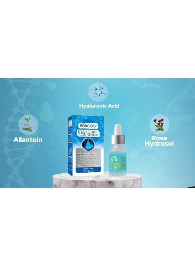 BIOCOS Multi Serum Hyaluronic Acid – Advanced Hydrating & Anti-Aging Facial S - Pack of 3 - Image 3