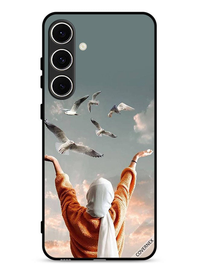 Covernex Samsung Galaxy S24 FE 5G Protective Case Cover Flying Birds - Image 1