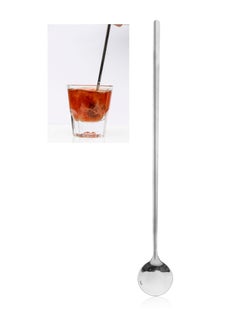 MIBRU Coffee Barista Cupping Spoon Long Silver Stainless Steel Heavy Duty Deep Soup Spoon Large Serving Spoon Ramen Spoon 24x3cm  - Image 1