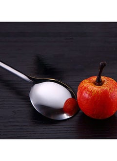 MIBRU Coffee Barista Cupping Spoon Long Silver Stainless Steel Heavy Duty Deep Soup Spoon Large Serving Spoon Ramen Spoon 24x3cm  - Image 3