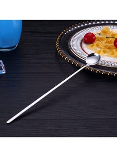 MIBRU Coffee Barista Cupping Spoon Long Silver Stainless Steel Heavy Duty Deep Soup Spoon Large Serving Spoon Ramen Spoon 24x3cm  - Image 2