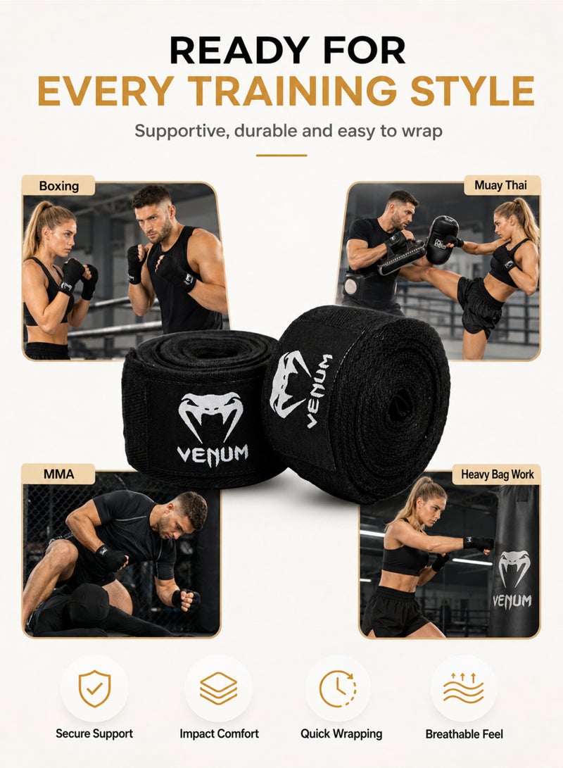 Axpeih Boxing Hand Wraps for Men & Women 5M Stretch Cotton Wrist Support Bandages for Muay Thai MMA Kickboxing Gym Training Knuckle Protection with Hook & Loop Closure - Image 5