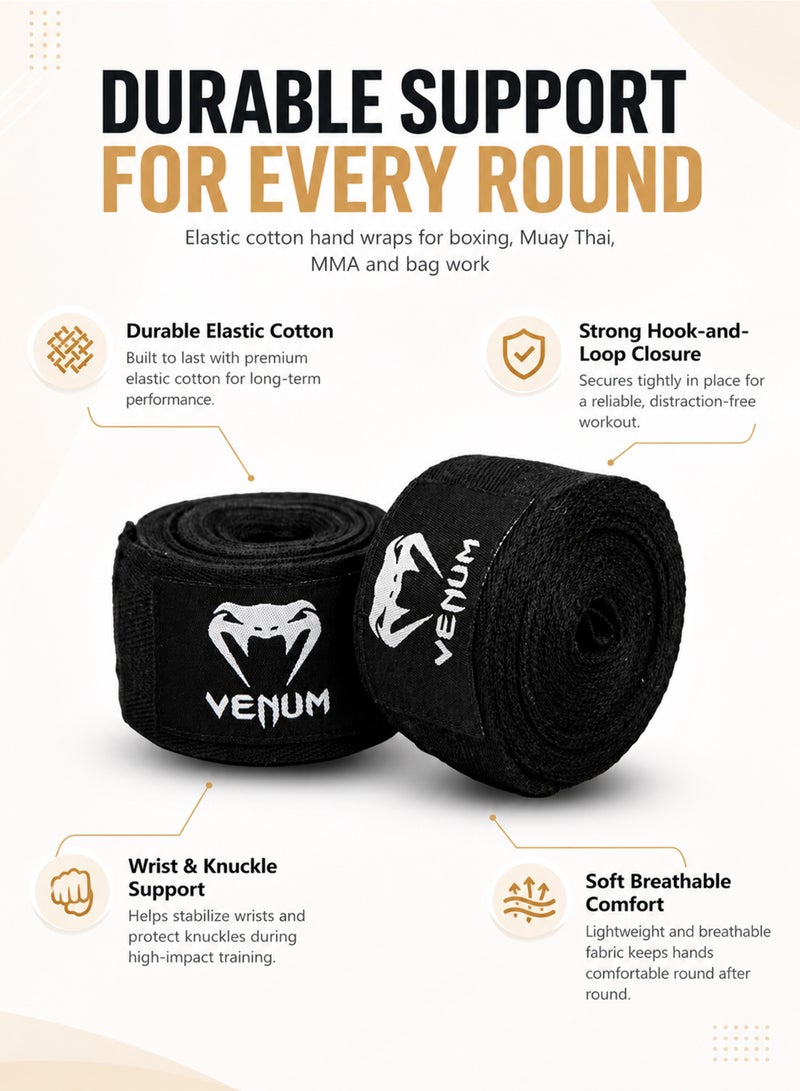 Axpeih Boxing Hand Wraps for Men & Women 5M Stretch Cotton Wrist Support Bandages for Muay Thai MMA Kickboxing Gym Training Knuckle Protection with Hook & Loop Closure - Image 4