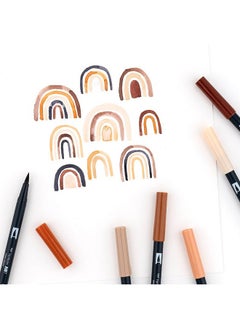 Tombow Tombow 56236 Dual Brush Pen Art Markers, Portrait, 6-Pack. Blendable, Brush and Fine Tip Markers  - Image 5