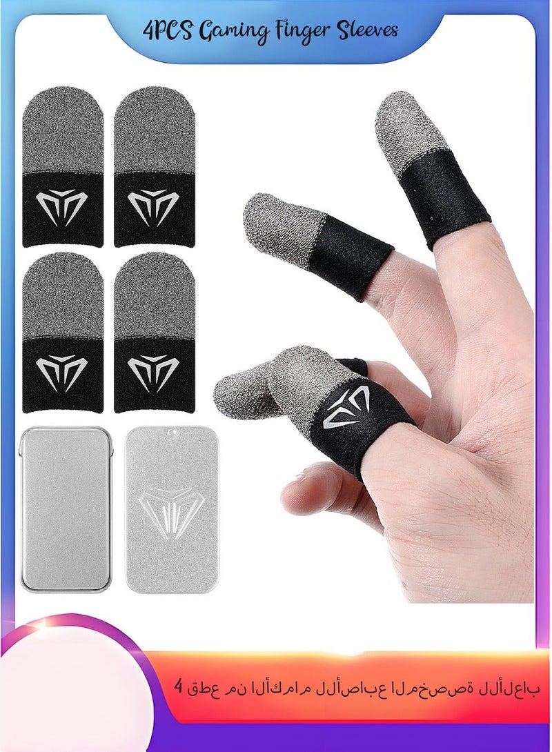 4 Gaming Finger Gloves Paired With A Metal Storage Box - Image 1