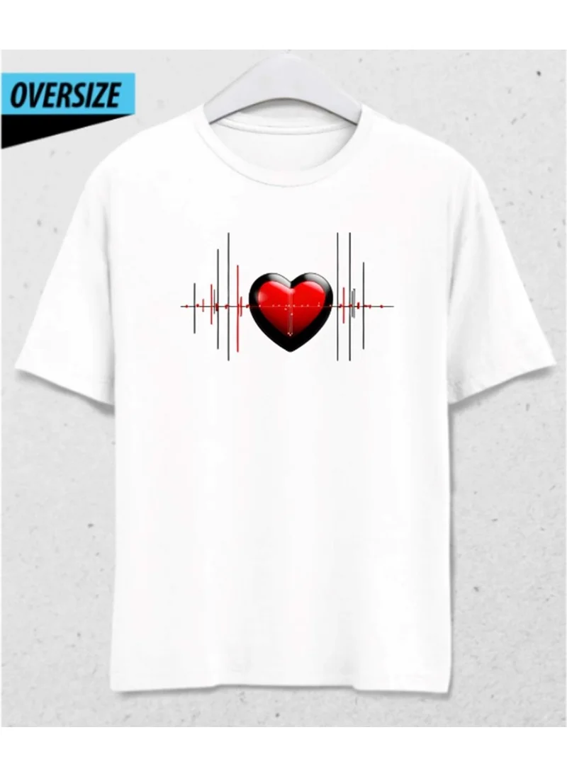 Hena Cyberheart – Rhythm of Digital Love Oversize T-Shirt White