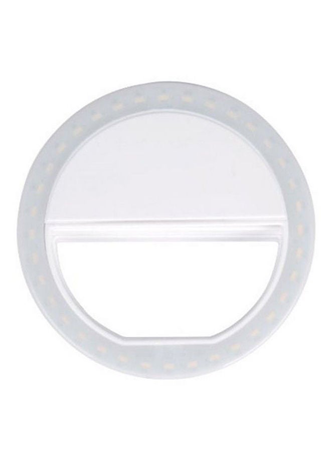 NIBEMINENT Flash Enhancing Mobile LED Selfie Ring White - Image 1