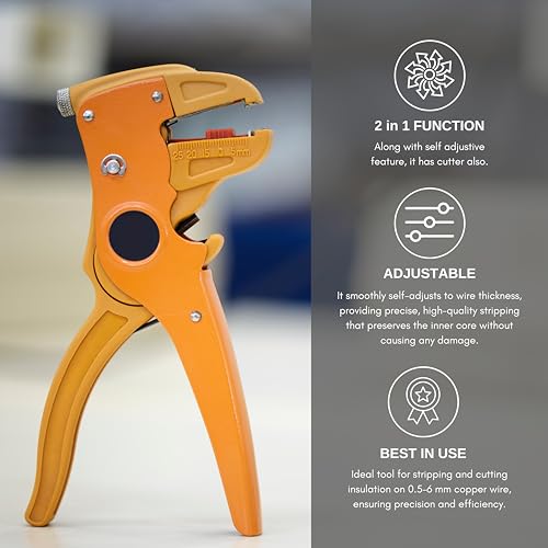 Inditrust No. 2 DLX Self Adjusting Wire Strippers and Nippers with Gloves - Image 3