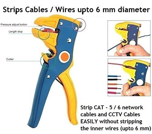 Inditrust No. 2 DLX Self Adjusting Wire Strippers and Nippers with Gloves - Image 5