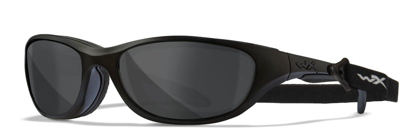 Wiley X Airrage Sunglasses, ANSI Z87 Safety Glasses for Men and Women, UV Eye Protection for Shooting, Fishing, Biking, and Extreme Sports, Black Frames, Smoke Grey Tinted Lenses - Image 3
