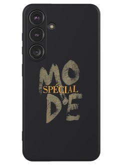 Theodor Protective Slim Fit Case Liquid Silicone Cover with Full Body Protection Anti-Scratch Shockproof Case For Samsung Galaxy S24 Plus (Black) - Mode special  - Image 1