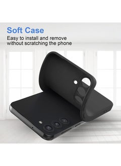 Theodor Protective Slim Fit Case Liquid Silicone Cover with Full Body Protection Anti-Scratch Shockproof Case For Samsung Galaxy S24 Plus (Black) - Mode special  - Image 5