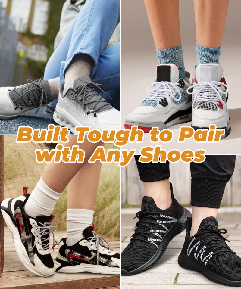 Handshop 2 Pairs Round Boots Shoelaces 3.5 MM Athletic Replacement Shoe Laces 30-63â€ Shoestrings For Running Sporting Walking Black 114 - Image 5