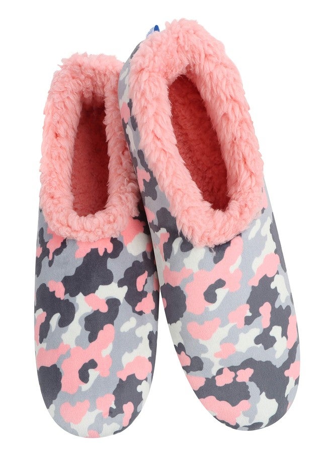 Snoozies Sherpa-Lined Slipper Socks - Fuzzy and Cute Slippers for Women with Non-Slip Sole - Ladies Warm Slippers - Image 1