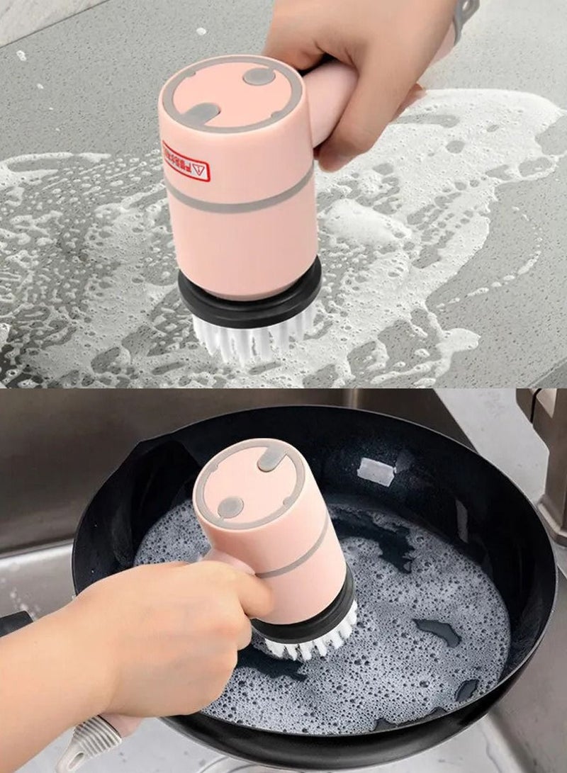QUTOOB Electric Cordless Cleaning Brush Kit, 2 Brush Heads, Multi-Use Brush Scrubber, Perfect for Kitchen, Dishwashing, Bathtub, Tile, Sink, Stove, Windows, Floor, Car Cleaning, Outdoor - Image 3