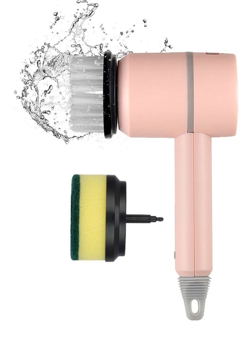 QUTOOB Electric Cordless Cleaning Brush Kit, 2 Brush Heads, Multi-Use Brush Scrubber, Perfect for Kitchen, Dishwashing, Bathtub, Tile, Sink, Stove, Windows, Floor, Car Cleaning, Outdoor - Image 1