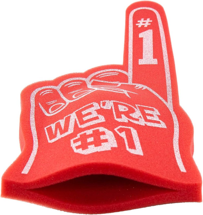 FUNSTITUTION Giant Foam Finger 18 Inch- We're Number 1 Foam Hand for All Occasions - Cheerleading for Sports - Exciting Vibrant Colors use as Celebration Pom Poms- Great for Sports Events Games School Business - Image 5
