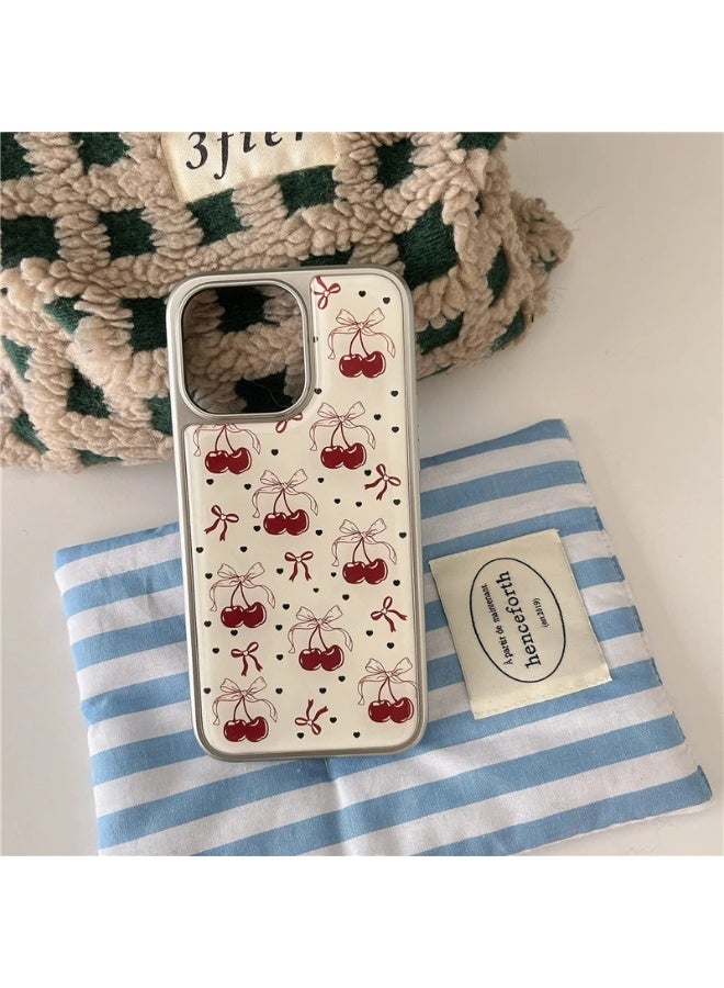 NIBEMINENT Bows And Cherries Protective TPU Case Cover For iPhone 15 Pro Max - Image 2
