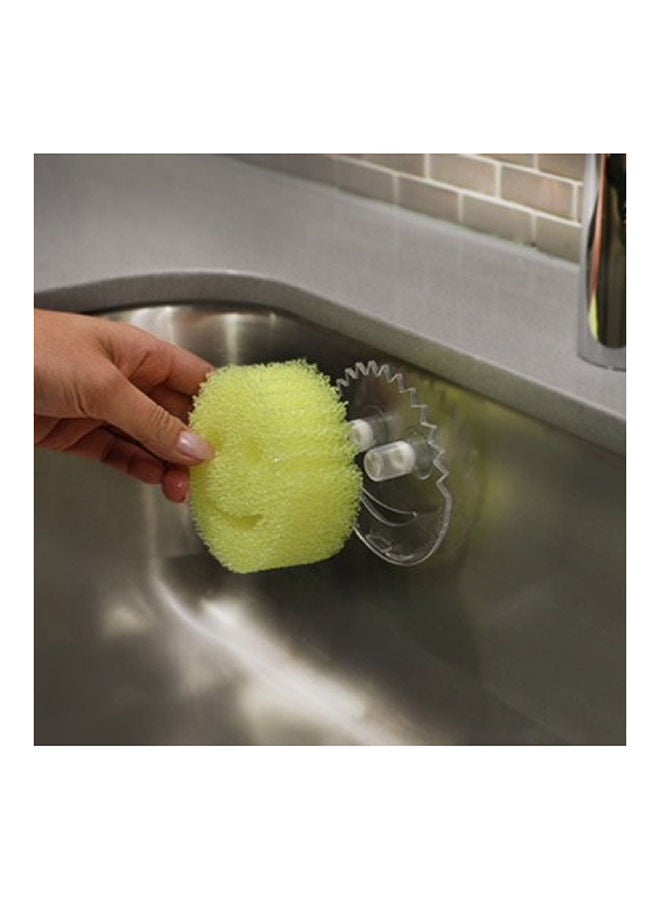 Scrub Daddy Sponge Holder with Suction Cups, Smart Storage Sponge Organizer for Kitchen Sink, Drainable Sponge Holder for Scrub Daddy and Most Dish Sponges, Clear Design - Image 4
