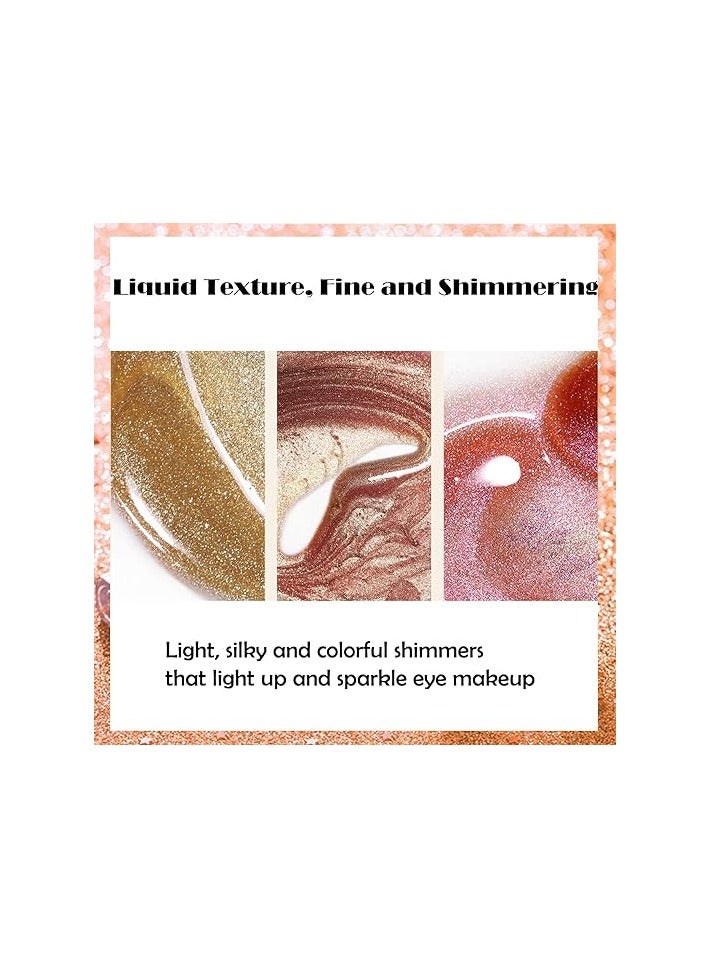 pudaier 3-Piece Glitter Shadow Set Red/Gold/Silver - Image 5