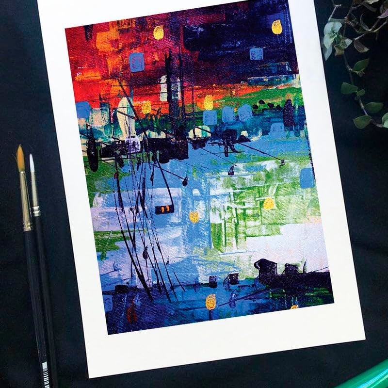 PaperPep Artists' Acrylic Paint Paper 300GSM Cold Pressed A3 (Pack of 5) + A4 (Pack of 10) for Acrylic, Watercolour, Gouache, Ink, Wet & Mixed Media, Art Painting, Drawing for Artists' & Amateurs - Image 2