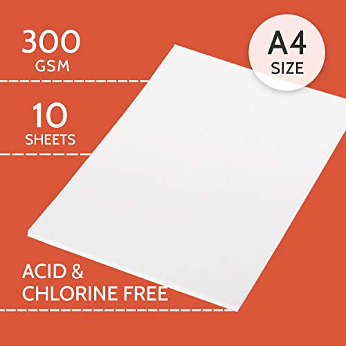 PaperPep Artists' Acrylic Paint Paper 300GSM Cold Pressed A3 (Pack of 5) + A4 (Pack of 10) for Acrylic, Watercolour, Gouache, Ink, Wet & Mixed Media, Art Painting, Drawing for Artists' & Amateurs - Image 4
