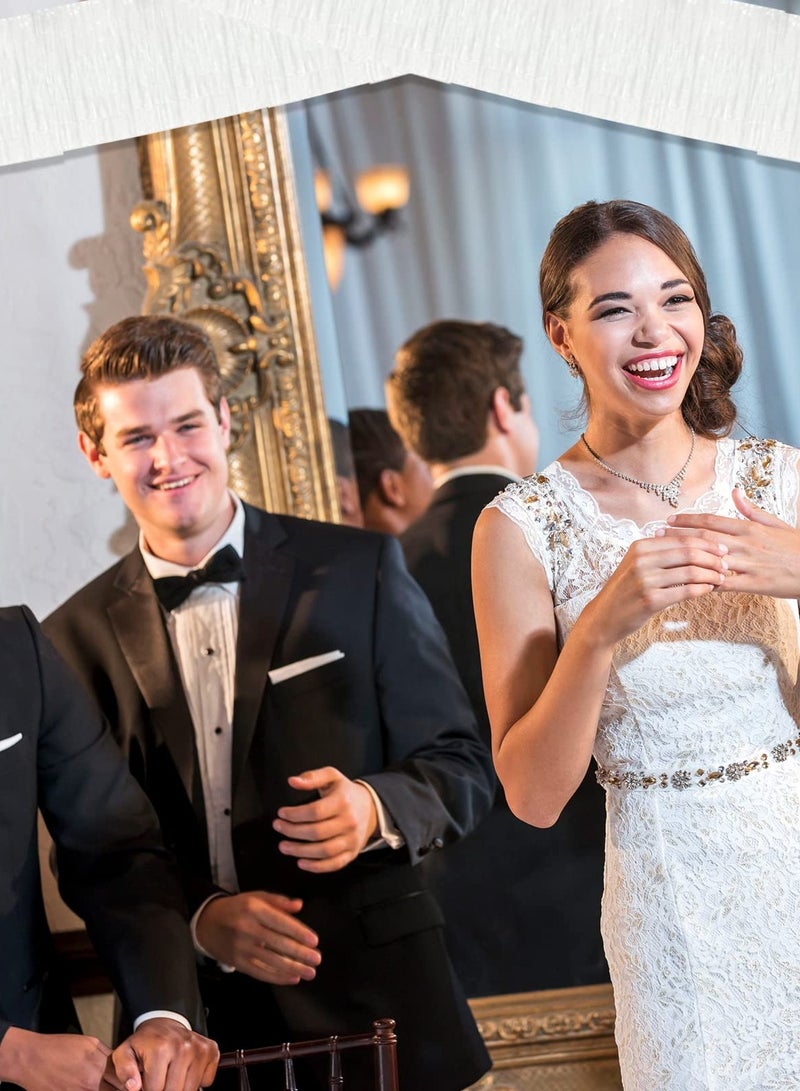 Excefore 6 Pack 10 Feet Silver Foil Fringe Garland, Metallic Tinsel Streamers Banner for Parade Floats, Wedding, Birthday Party Decorations, Wall Hanging Fringe Curtain Backdrop Banner - Image 5