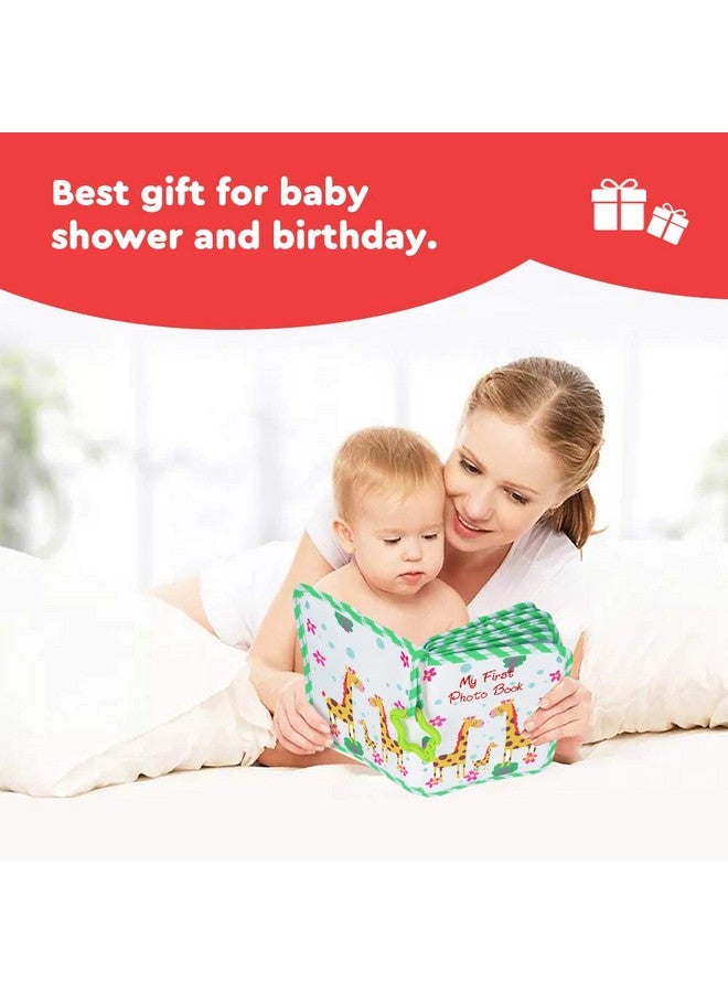 AUVCAS Baby Photo Album, Green, 4x6 Inch, Soft Cloth Cover, Holds 4x6 Inch Photos - Image 2