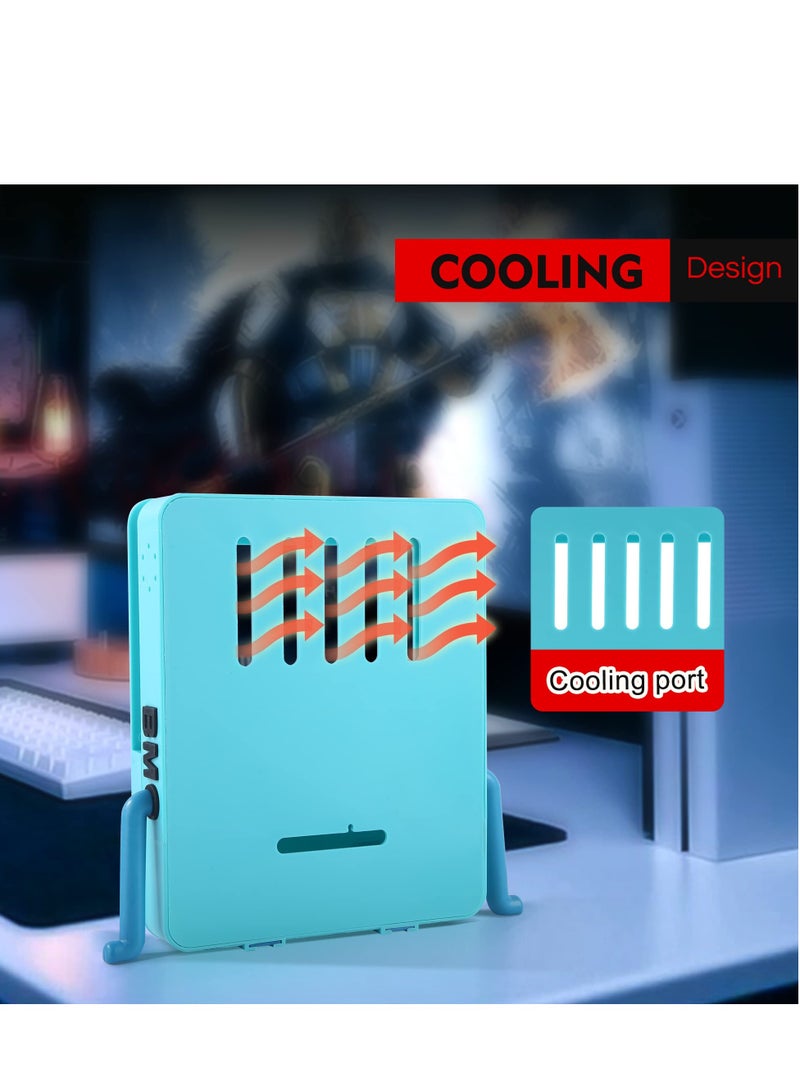 KASTWAVE Game Console Stand for Nintendo Switch, Cute Cartoon Handheld Game Console Screen Support Stand Hands-free Support Plate for Protection and Portability (blue) - Image 4