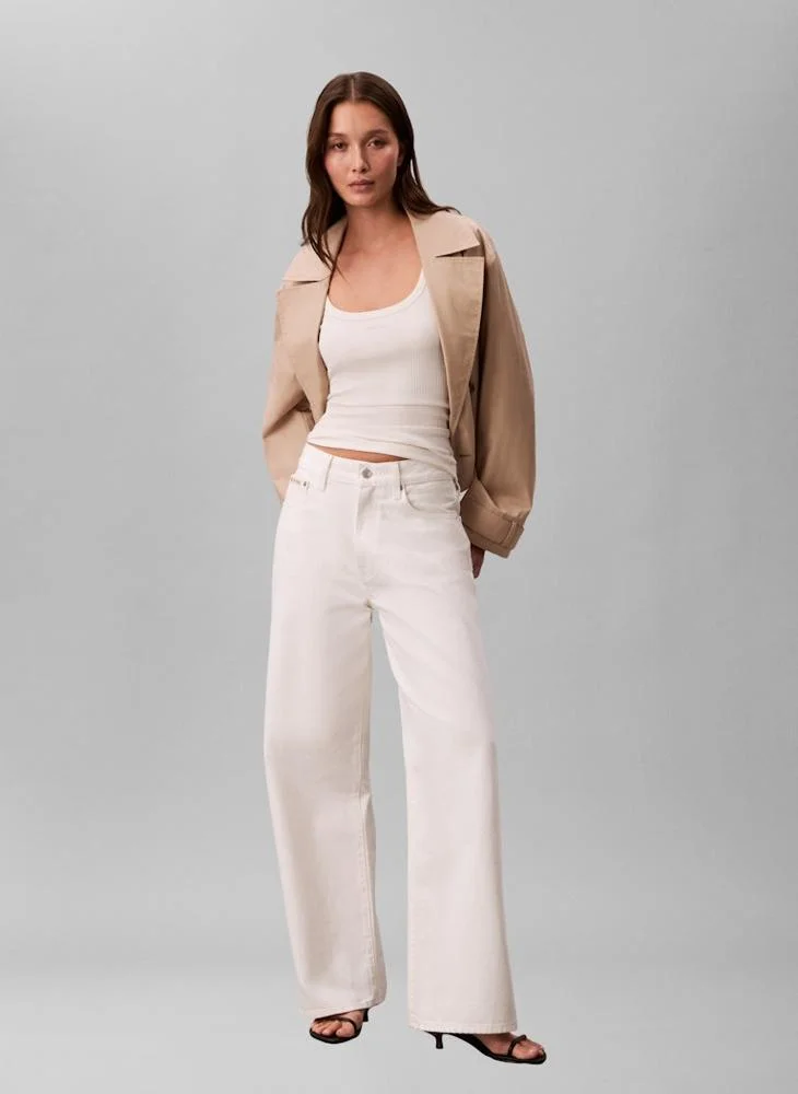 Calvin Klein  Slim Ribbed Cotton Tank Top for Women | Best Price UAE