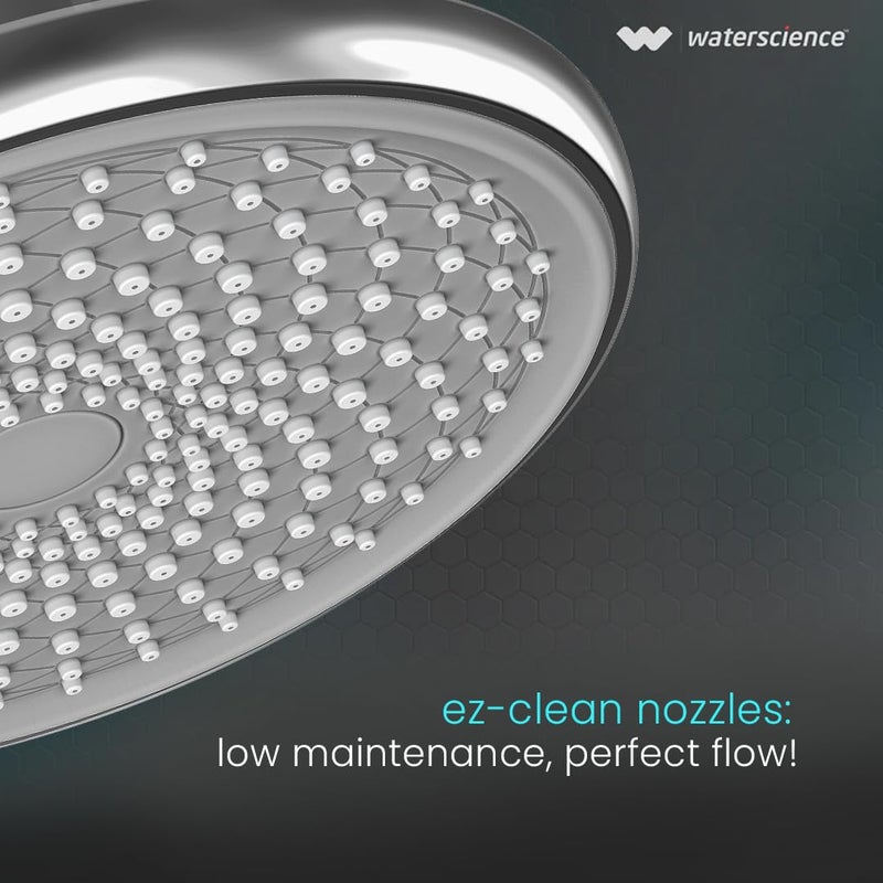 WaterScience CLEO Multi Flow Shower Filter for Bathroom | Water Softener for Home | Hard Water Softener for Shower | 3 Flow Modes | 5 inch Easy Clean Nozzle - CLEO-SFM-524-E - Image 3