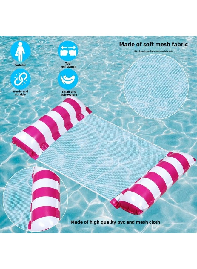 Pool Float - 4-tube straight striped mesh floating row Pool Float - Opp bag - U-Shaped Water Hammock, Adult Floating Seat, Pool Raft, Summer Beach Lounger, Relaxation Pool Accessory - Image 3