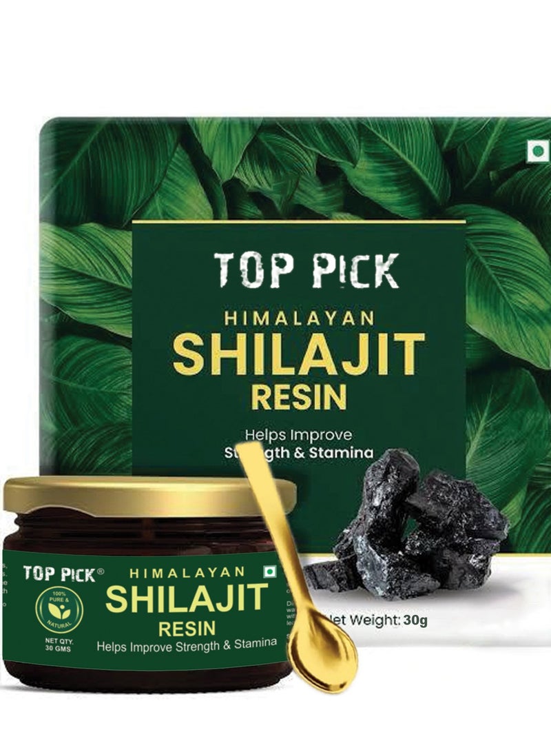 Top Pick Himalayan Organics Pure Shilajit Resin 30g - Boost Energy - Endurance - Strength