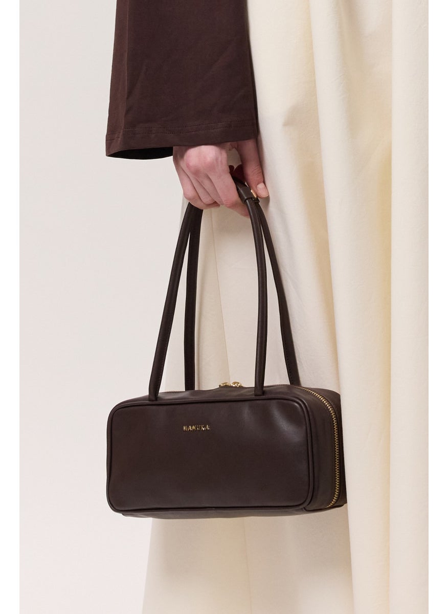 Manuka Simona Baguette Bag Brown  - Image 1