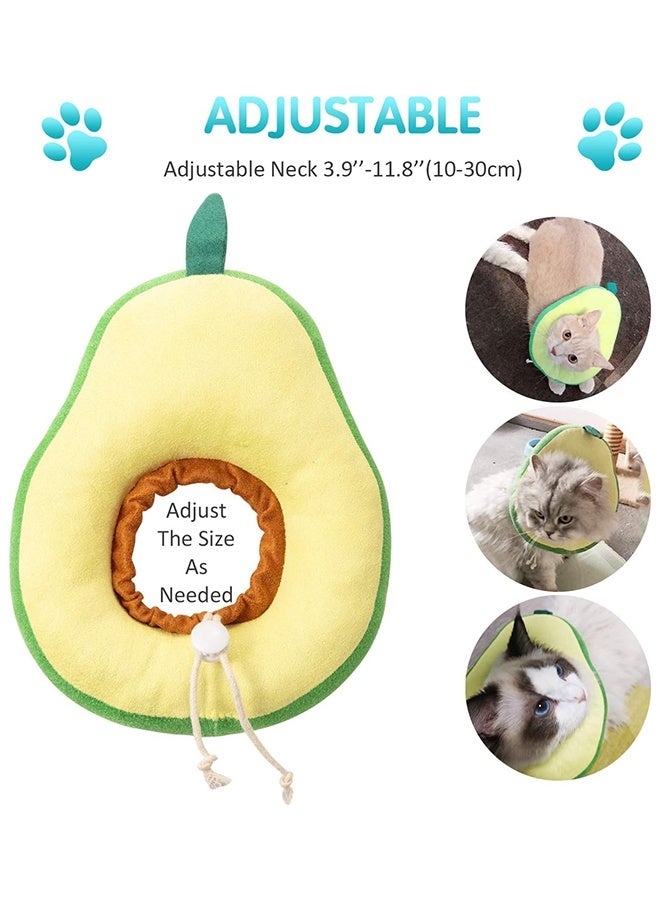 Generic Cat recovery collar, collar for cats, recovery collar, adjustable protective collar healing cone comfortable soft edge designed for cats, dogs(Avocado shape)  - Image 2