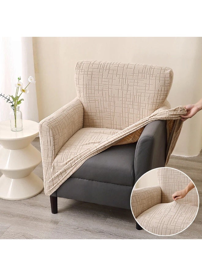 Stretch Single Sofa Cover Elastic All-inclusive Couch Slipcover Anti-scratch Dustproof For Living Room Single Seat Sofa Decoration - Image 1