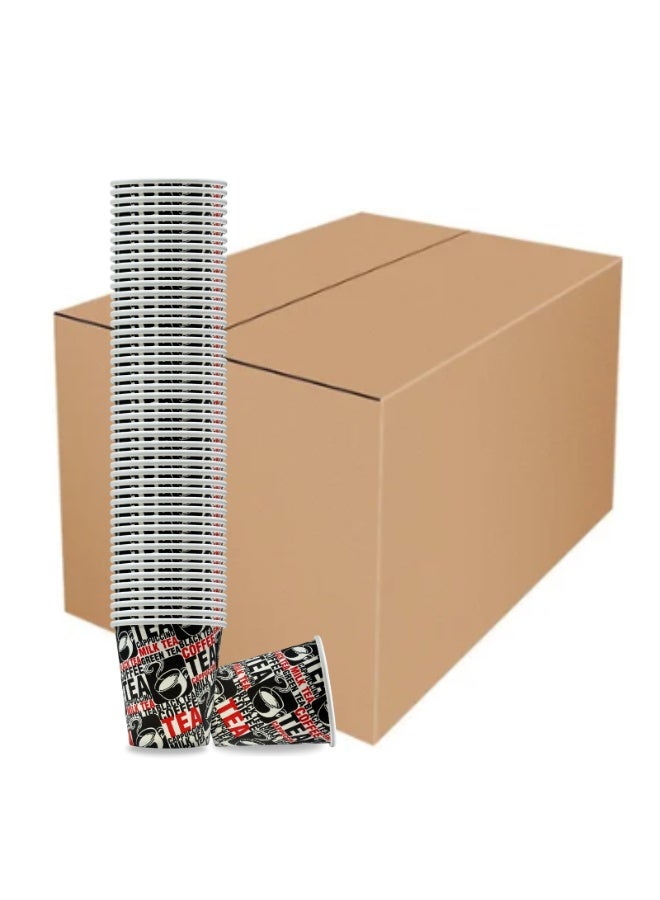 Paper Cups 7oz - Disposable Eco-Friendly Hot & Cold Drink Cups | 1000pcs | Ideal for Coffee, Tea, Parties, Offices & Catering Use - Image 1