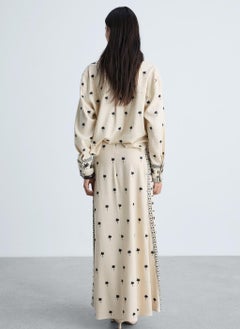 MANGO Embroidered Flared Skirt  - Image 2