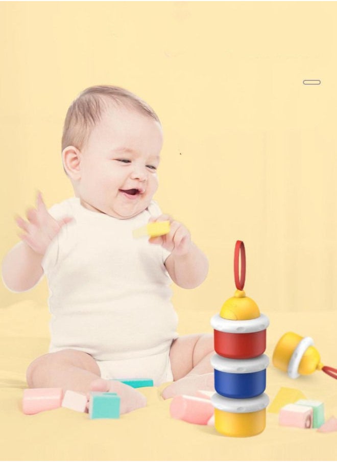 3 Layers Milk Powder Compartment Infant Milk Powder Box Separate Layers - Multicolor