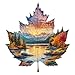 AEEKDOOK Wooden Puzzles for Adults Maple Sunset Wood Puzzles Adult Unique Animal Shape Wooden Jigsaw Puzzle for Adults Birthday Gifts for Puzzle Lovers Family 114 106in 200 Pieces - Image 2