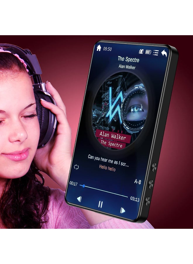 ​4.0-Inch Full Touch MP3/MP4 Music Player with Bluetooth, 1080P HD Video, 16GB Storage, Supports TF Card up to 256GB, HiFi Sound, FM Radio, Voice Recorder, E-Book Reader, Portable MP5 Player  - Image 5