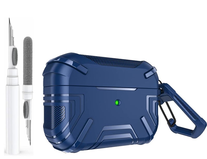 Mizi Rugged Case for Air Pods Pro 2nd Generation 2022/2023 (USB-C/Lightning Cable) / Air pod Pro 2019 Release, Hard Protective Cover - Blue - Image 1