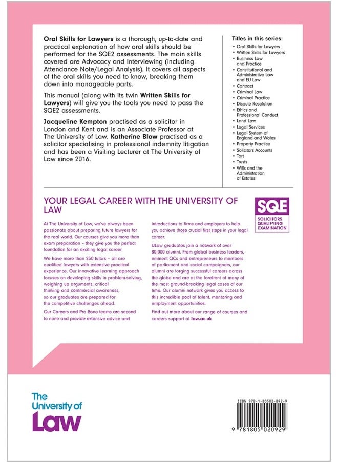 SQE2 - Oral Skills for Lawyers 4e  - Image 2