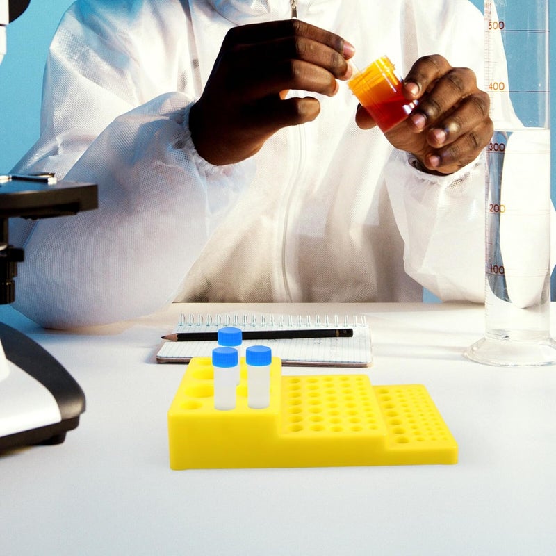 Reusable Test Tube Rack Holder for Laboratory Sampling Tubes Sturdy Plastic Organizer - Image 3