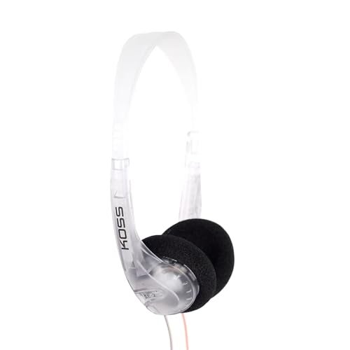 Koss CL/2 Clear Transparent On-Ear Headphone, Retro Look, Lightweight, 3.5mm Jack, 6 Foot Cord - Image 2